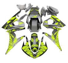 Yamaha YZF-R6 Fairings (2005) Matte Yellow, Matte Silver at KingsMotorcycleFairings.com
