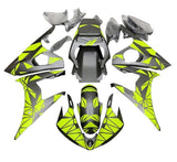 Yamaha YZF-R6 Fairings (2005) Matte Yellow, Matte Silver at KingsMotorcycleFairings.com