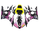 Yamaha YZF-R6 Fairings (2005) Pink, Black, Yellow, Rossi at KingsMotorcycleFairings.com