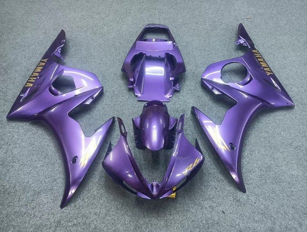 Yamaha R6 Fairings (2005) Purple, Gold at KingsMotorcycleFairings.com