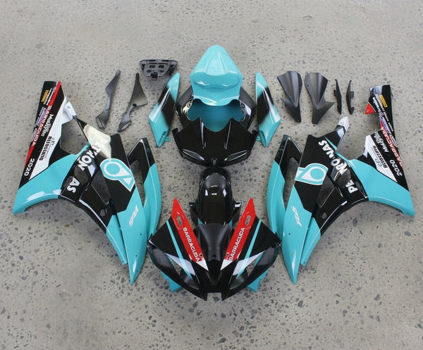 Yamaha YZF-R6 Fairings (2006-2007) Black, Blue, Petronas at KingsMotorcycleFairings.com