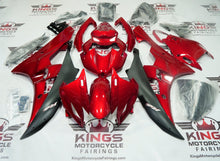 Yamaha R6 Fairings (2006-2007) Candy Apple Red, Matte Black at KingsMotorcycleFairings.com