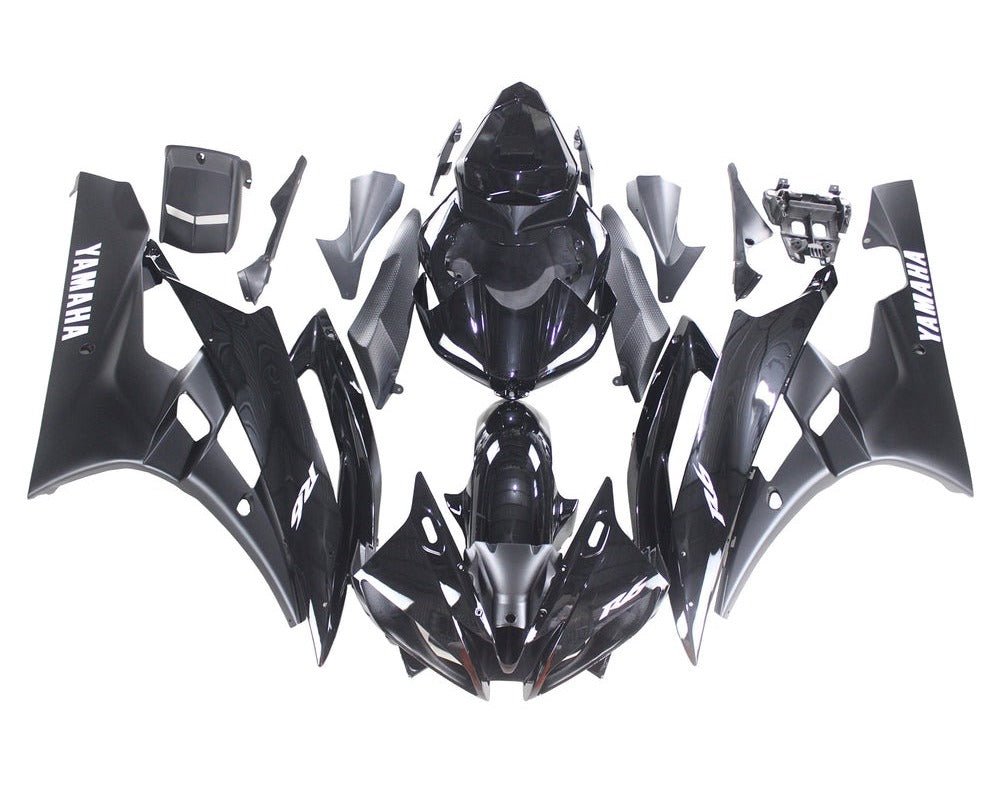 Yamaha R6 Fairings (2006-2007) Gloss Black, Matte Black, White at KingsMotorcycleFairings.com