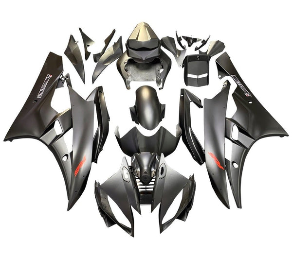 Yamaha R6 Fairings (2006-2007) Matte Black, Bridgestone at KingsMotorcycleFairings.com