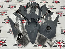 Yamaha R6 Fairings (2006-2007) Nardo Gray, White, Black Stripe by KingsMotorcycleFairings.com