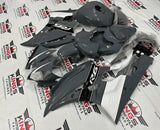 Yamaha R6 Fairings (2006-2007) Nardo Gray, White, Black Stripe from KingsMotorcycleFairings.com