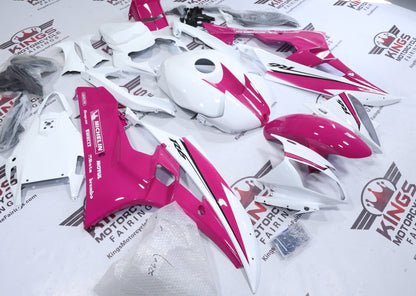 Yamaha R6 Fairings (2006-2007) Pink, White from KingsMotorcycleFairings.com