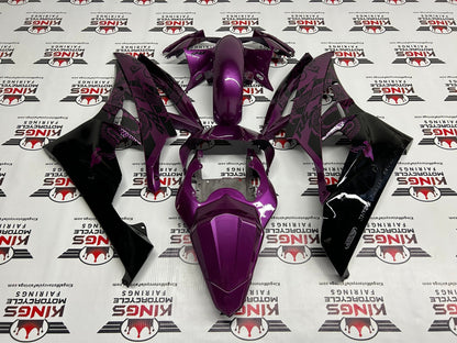 Yamaha R6 Fairings (2006-2007) Purple, Black Dragon from KingsMotorcycleFairings.com