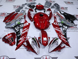 Yamaha R6 Fairings (2006-2007) Red Candy Milwaukee at KingsMotorcycleFairings.com