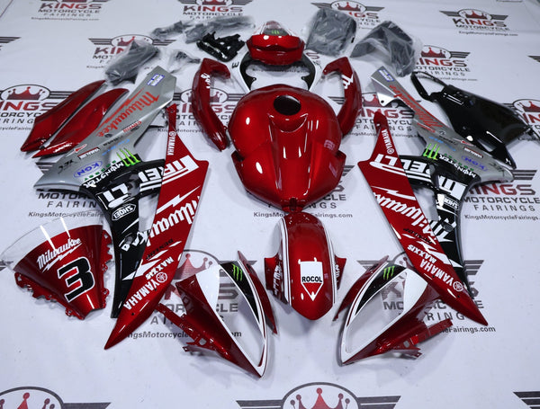 Yamaha R6 Fairings (2006-2007) Red Candy Milwaukee at KingsMotorcycleFairings.com