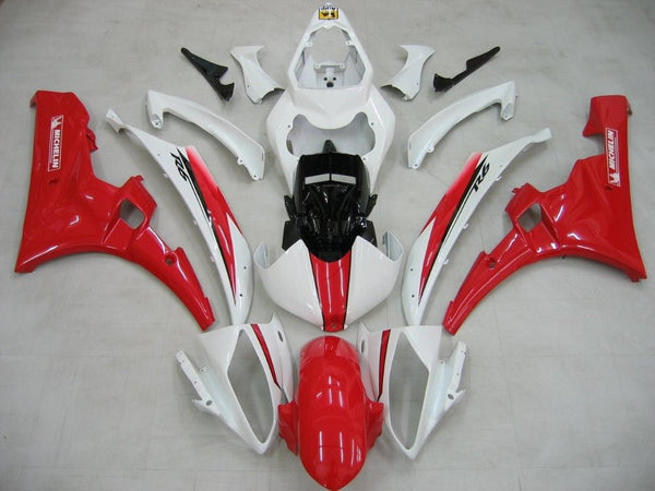 Yamaha R6 Fairings (2006-2007) Red, White, Michelin at KingsMotorcycleFairings.com