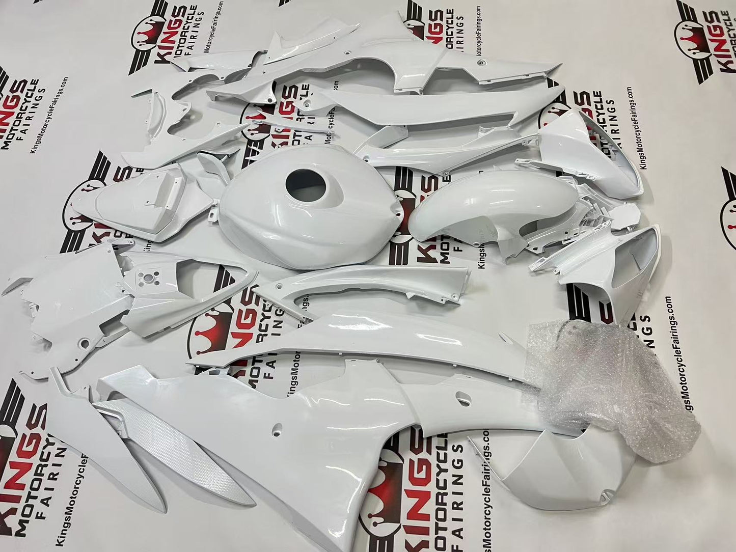 Yamaha R6 Fairings (2008-2016) All Pearl White from KingsMotorcycleFairings.com