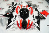 Yamaha R6 Fairings (2008-2016) Black, White, Red at KingsMotorcycleFairings.com