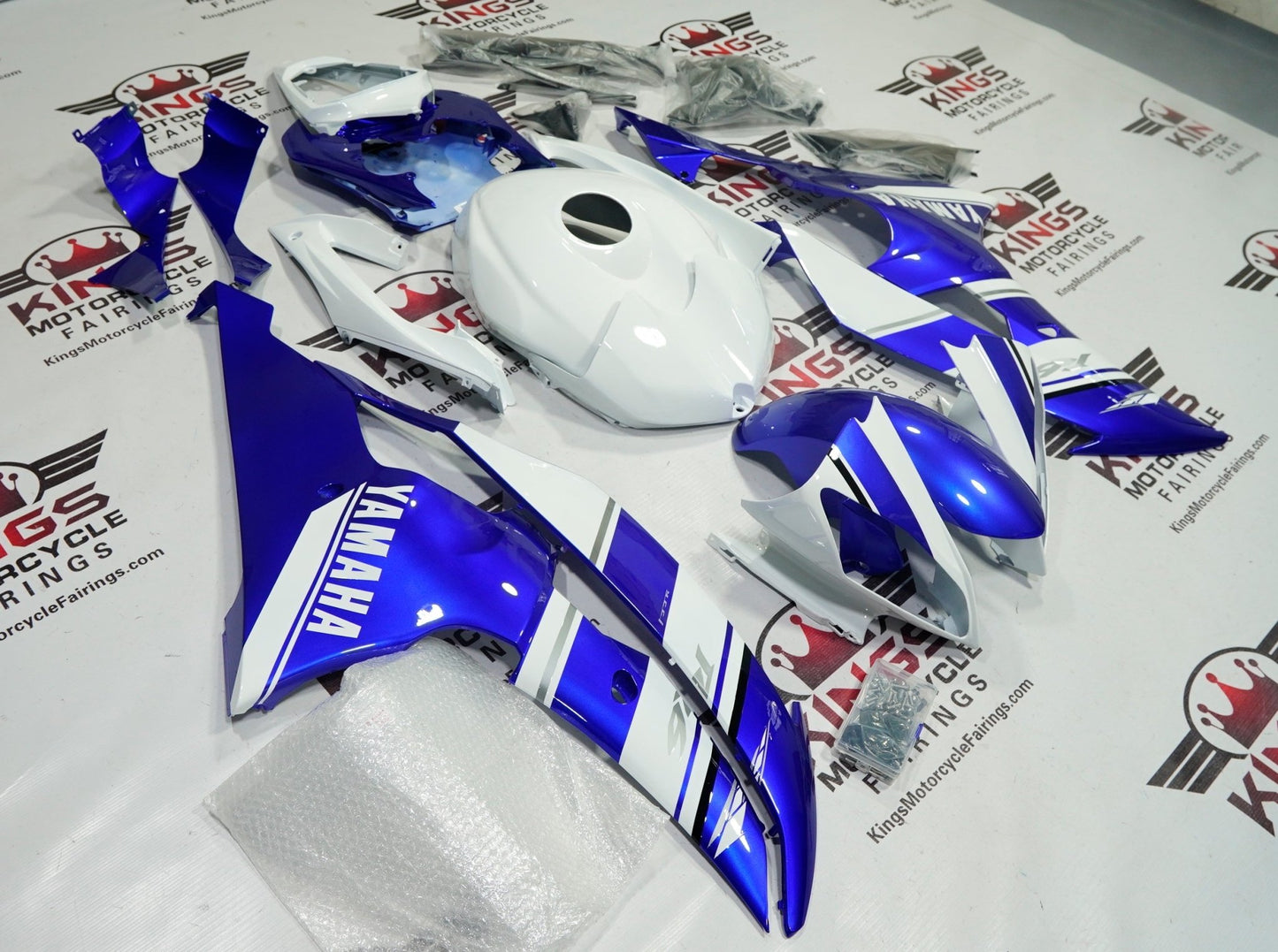 Yamaha R6 Fairings (2008-2016) Blue, White, Silver, Black at KingsMotorcycleFairings.com