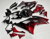 Yamaha YZF-R6 Fairing Set (2008-2016) Candy Red, Black Fade at KingsMotorcycleFairings.com