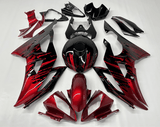 Yamaha YZF-R6 Fairings (2008-2016) Candy Red, Black Fade at KingsMotorcycleFairings.com