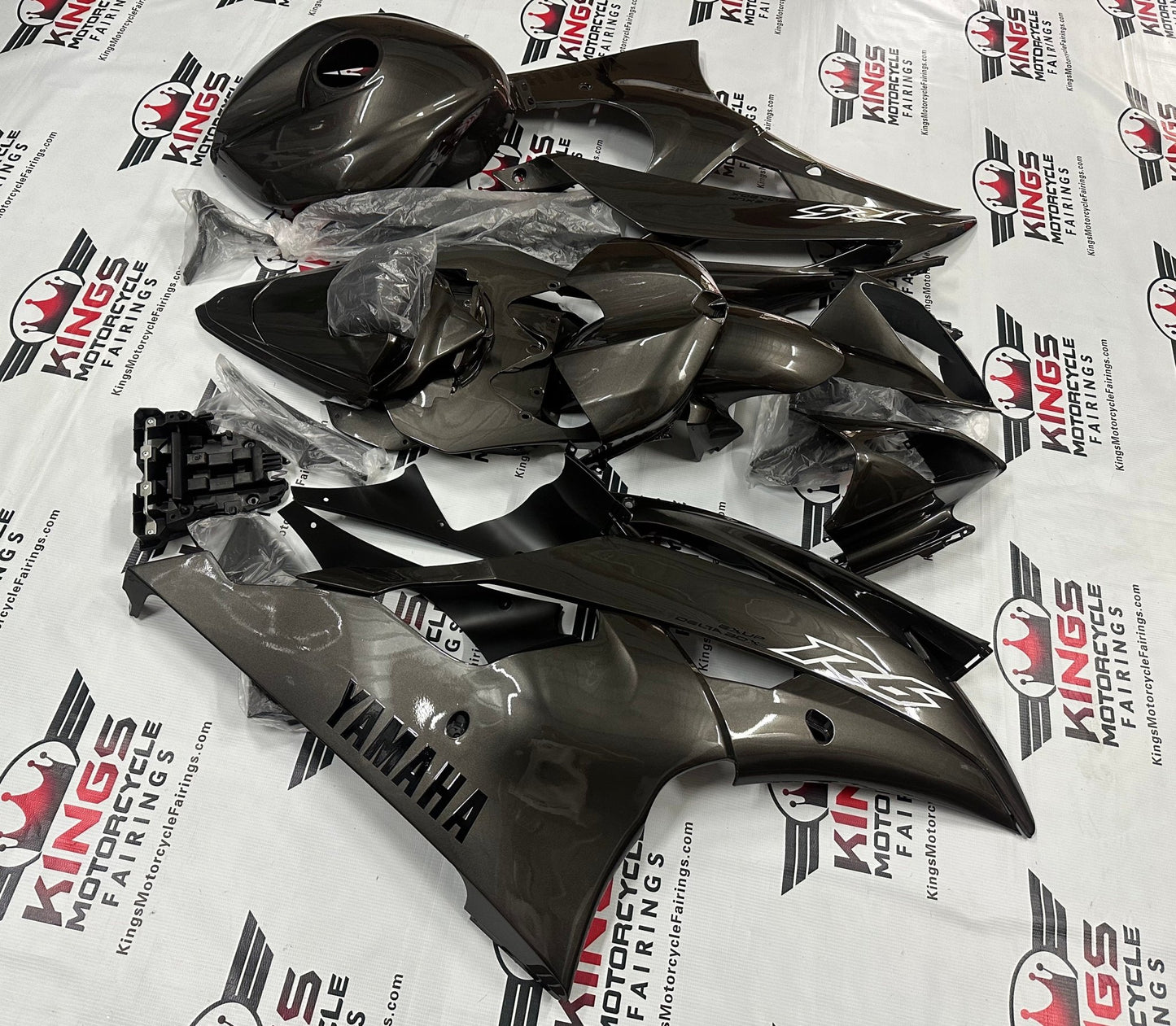 Yamaha YZF-R6 Fairings (2008-2016) Dark Silver at KingsMotorcycleFairings.com