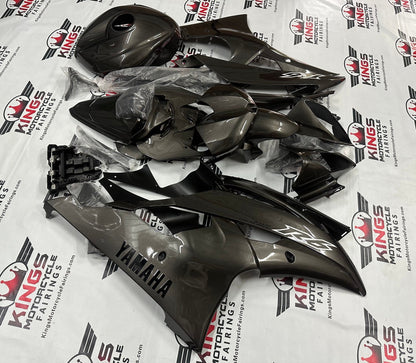 Yamaha YZF-R6 Fairings (2008-2016) Dark Silver at KingsMotorcycleFairings.com