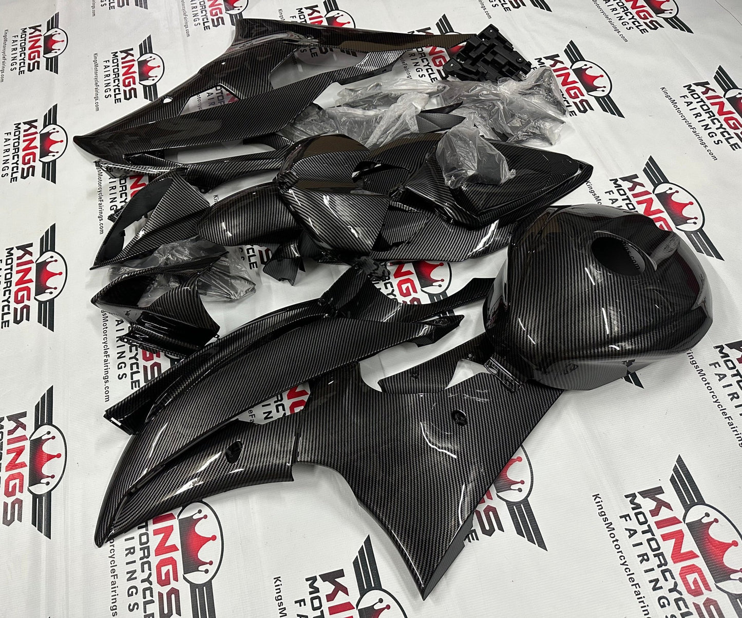 Yamaha YZF-R6 Fairing kit (2008-2016) Faux Carbon Fiber at KingsMotorcycleFairings.com