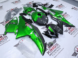 Yamaha R6 Fairings (2008-2016) Green, Faux Carbon Fiber at KingsMotorcycleFairings.com