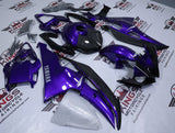 Yamaha R6 Fairings (2008-2016) Purple, Faux Carbon Fiber, White at KingsMotorcycleFairings.com