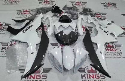 Yamaha R6 Fairings (2008-2016) White, Faux Carbon Fiber at KingsMotorcycleFairings.com