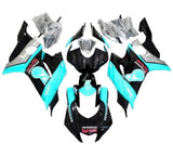 Yamaha R6 Fairings (2017-2022) Black, Blue Turquoise, Petronas at KingsMotorcycleFairings.com