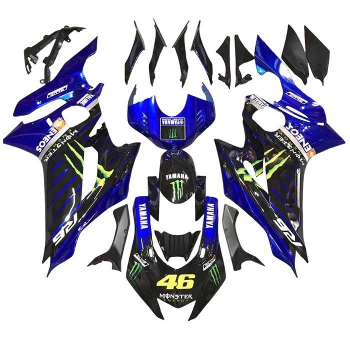 Yamaha R6 Fairings (2017-2022) Black, Blue, Monster at KingsMotorcycleFairings.com