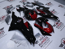 Yamaha R6 Fairings (2017-2022) Black, Candy Red at KingsMotorcycleFairings.com