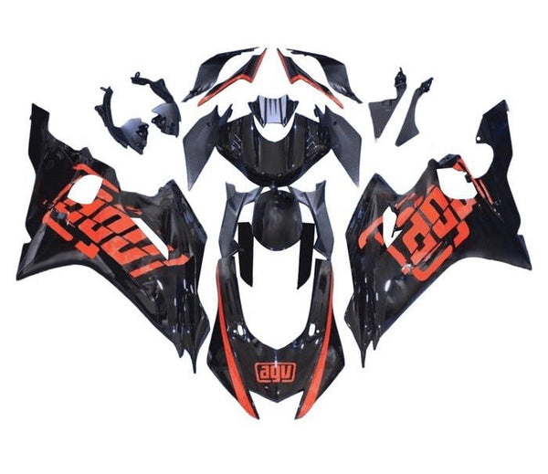 Yamaha R6 Fairings (2017-2022) Black, Orange AGV at KingsMotorcycleFairings.com