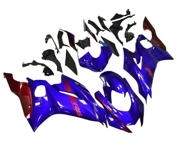 Yamaha R6 Fairings (2017-2022) Blue, Dark Red at KingsMotorcycleFairings.com