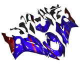 Yamaha YZF-R6 Fairings (2017-2022) Blue, Dark Red at KingsMotorcycleFairings.com
