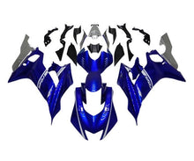 Yamaha R6 Fairings (2017-2022) Blue, Silver, White Stripe at KingsMotorcycleFairings.com