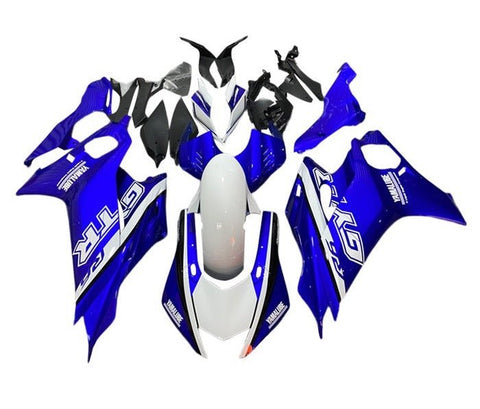 Yamaha R6 Fairings (2017-2022) Blue, White GYTR at KingsMotorcycleFairings.com