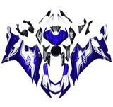 Yamaha R6 Fairings (2017-2022) Blue, White Pirelli at KingsMotorcycleFairings.com.
