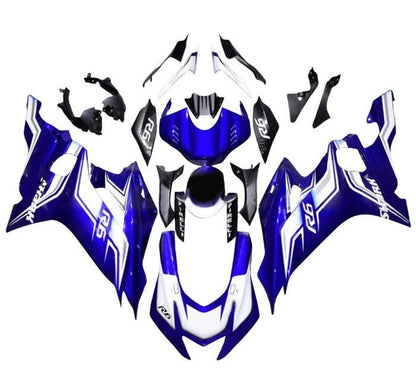 Yamaha YZF-R6 Fairings (2017-2022) Blue, White Pirelli at KingsMotorcycleFairings.com.