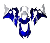 Yamaha R6 Fairings (2017-2022) Blue, White at KingsMotorcycleFairings.com