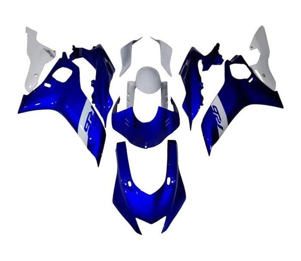 Yamaha R6 Fairings (2017-2022) Blue, White at KingsMotorcycleFairings.com