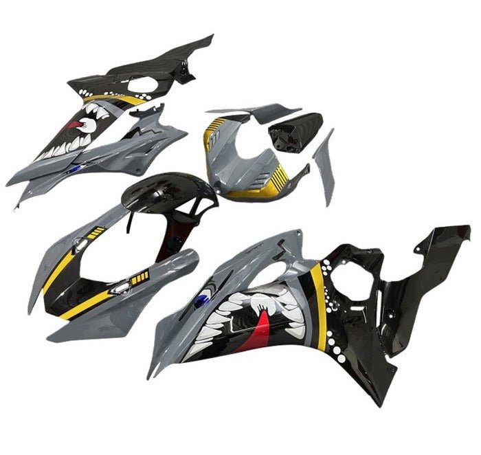 Yamaha R6 Fairings (2017-2022) Gray, Black Shark at KingsMotorcycleFairings.com