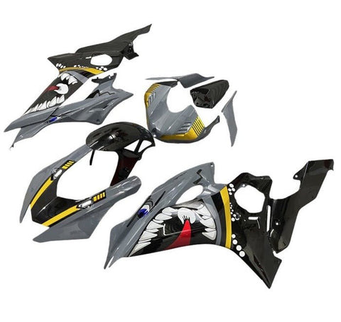 Yamaha R6 Fairings (2017-2022) Gray, Black Shark at KingsMotorcycleFairings.com