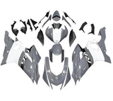 Yamaha R6 Fairings (2017-2022) Gray, White, Black at KingsMotorcycleFairings.com