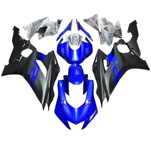 Yamaha R6 Fairings (2017-2022) Matte Black, Gloss Blue at KingsMotorcycleFairings.com