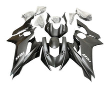 Yamaha R6 Fairings (2017-2022) Matte Black, White Stripe at KingsMotorcycleFairings.com