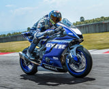 Yamaha R6 Fairings (2017-2022) Matte Blue, White GYTR at KingsMotorcycleFairings.com