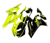 Yamaha R6 Fairings (2017-2022) Neon Yellow, Black Split at KingsMotorcycleFairings.com