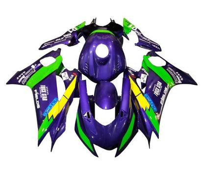 Yamaha YZF-R6 Fairings (2017-2022) Purple, Green, Trick Star at KingsMotorcycleFairings.com
