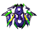 Yamaha YZF-R6 Fairings (2017-2022) Purple, Green, Trick Star at KingsMotorcycleFairings.com