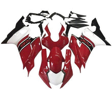 Yamaha R6 Fairings (2017-2022) Red, Black, White Stripe at KingsMotorcycleFairings.com