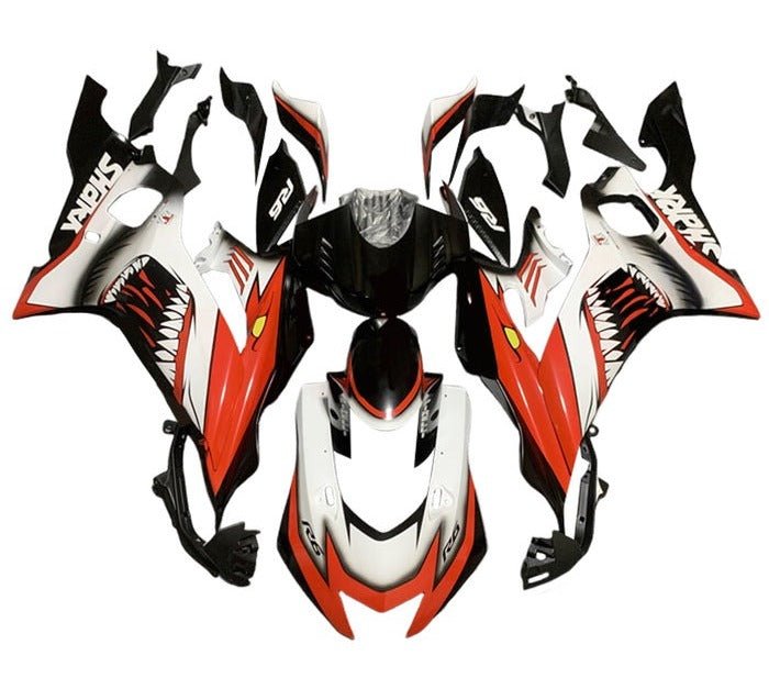 Yamaha YZF-R6 Fairings (2017-2022) Red, White, Black Shark at KingsMotorcycleFairings.com