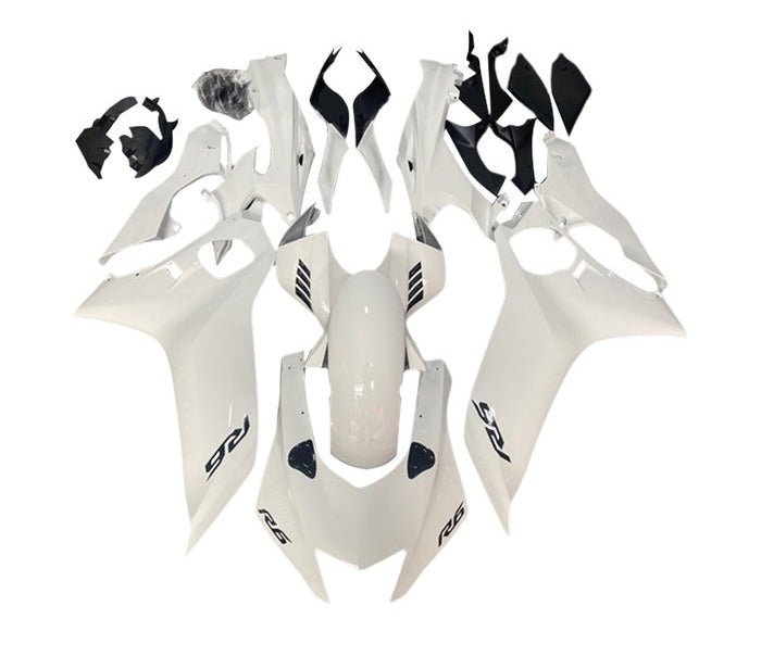 Yamaha R6 Fairings (2017-2022) White, Black Accents at KingsMotorcycleFairings.com